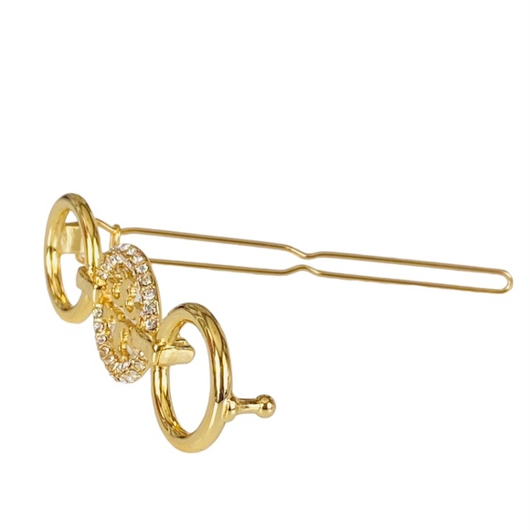 New Authentic Tory Burch Miller Pavè Hair Barrette $248 - Picture 5 of 8